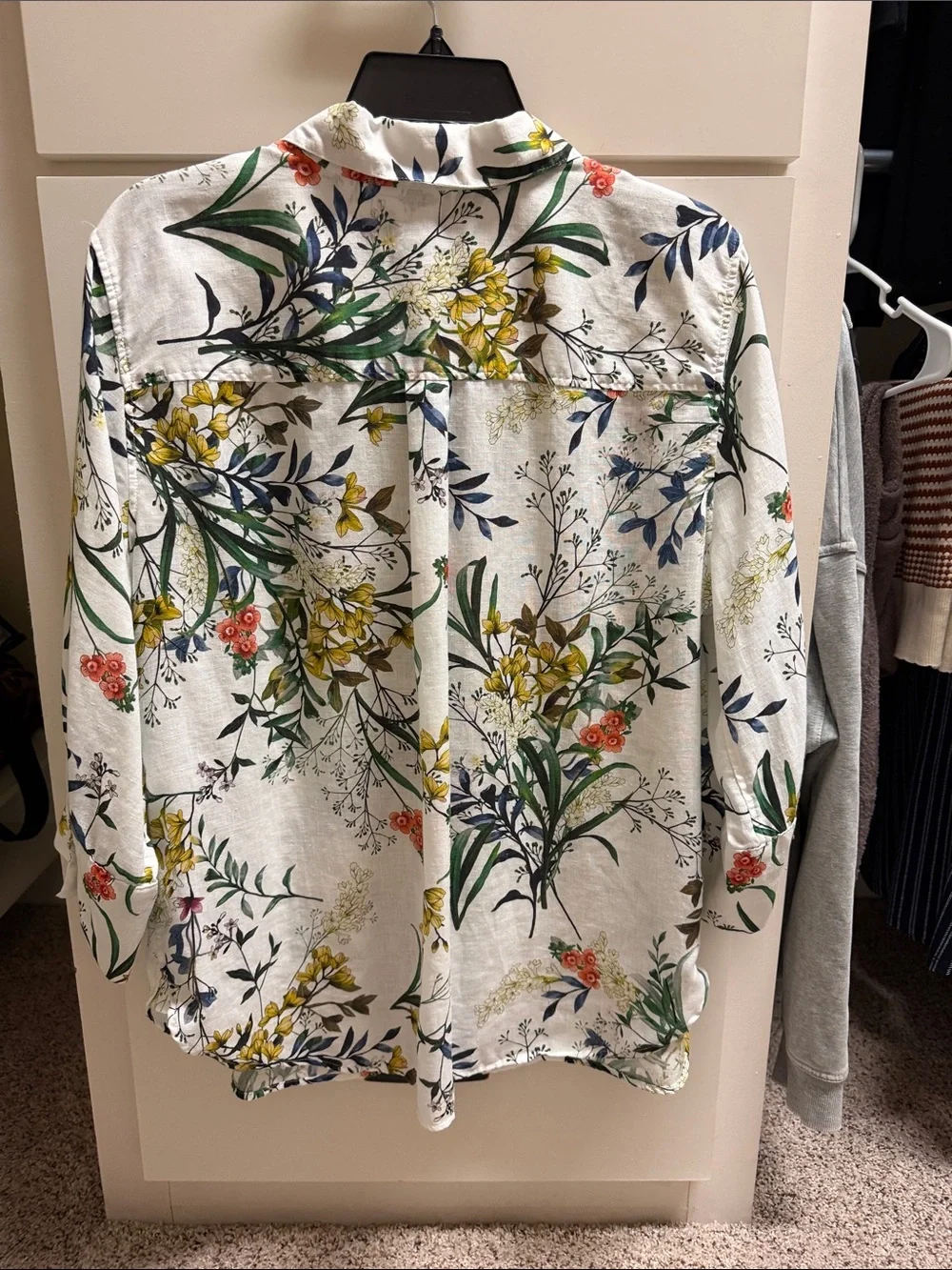 Chicos linen button